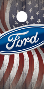 Ford Cornhole Board Skins (Pair)
