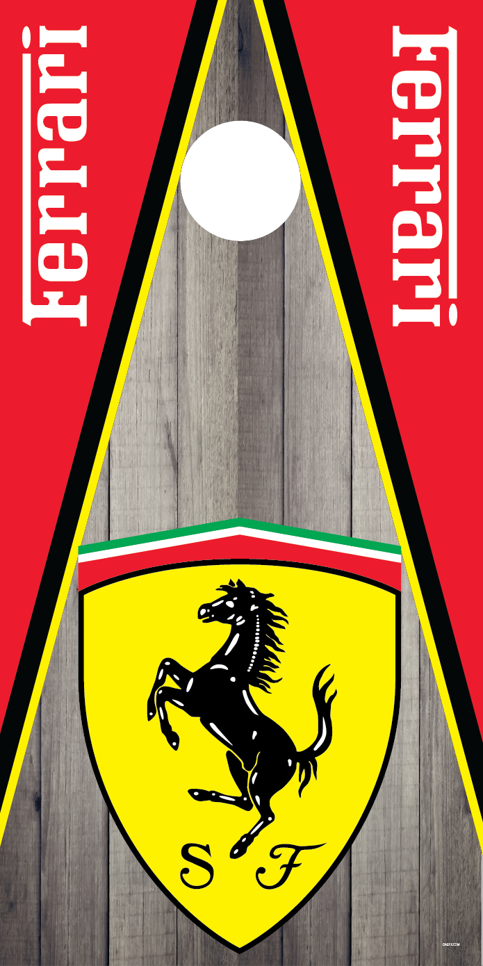 Ferrari Cornhole Board Skins (Pair)