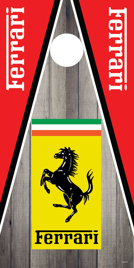 Ferrari Cornhole Board Skins (Pair)