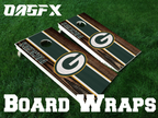 Green Bay Packers Cornhole Board Skins (Pair)