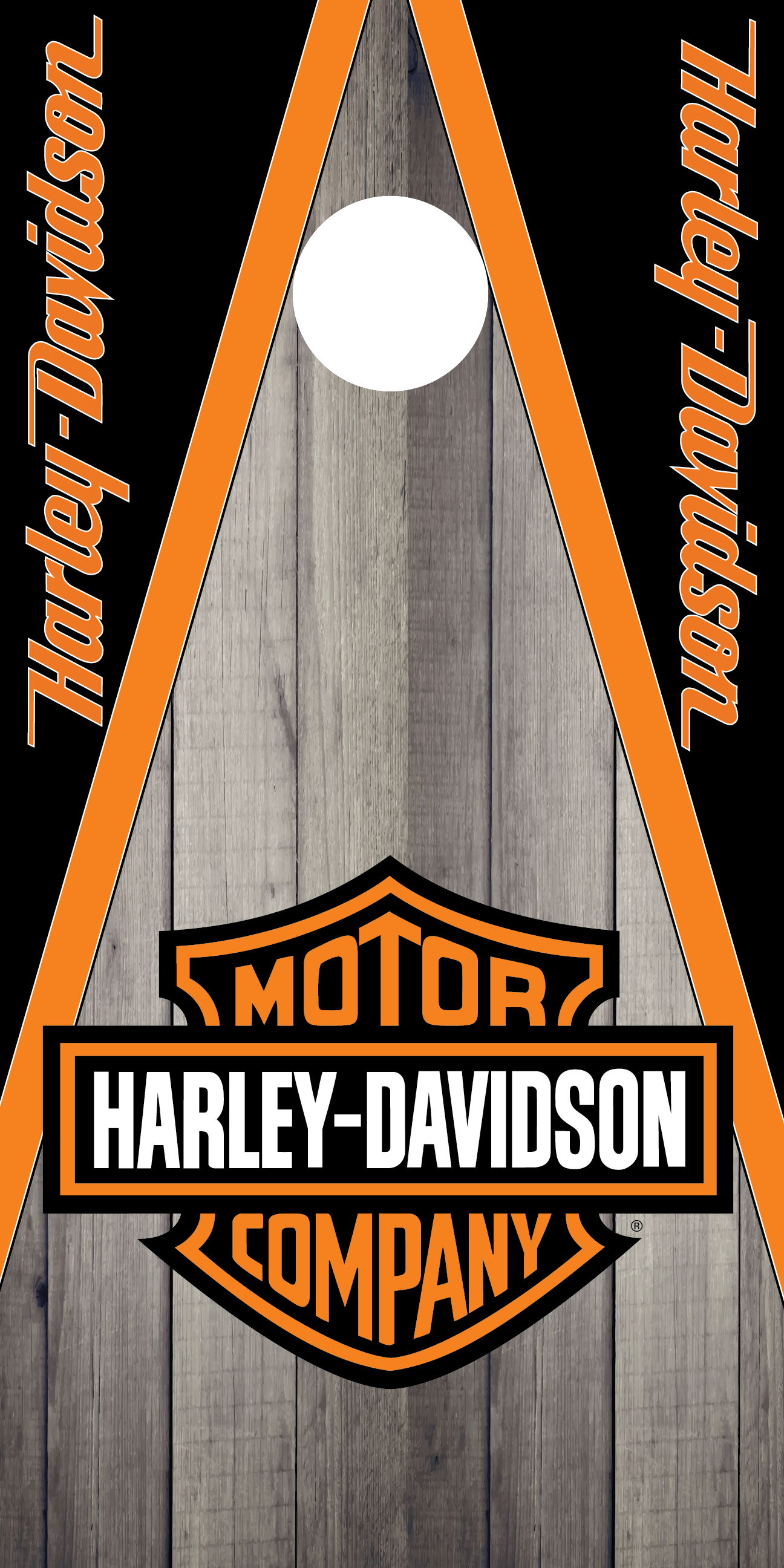 Harley Davidson Cornhole Board Skins (Pair)