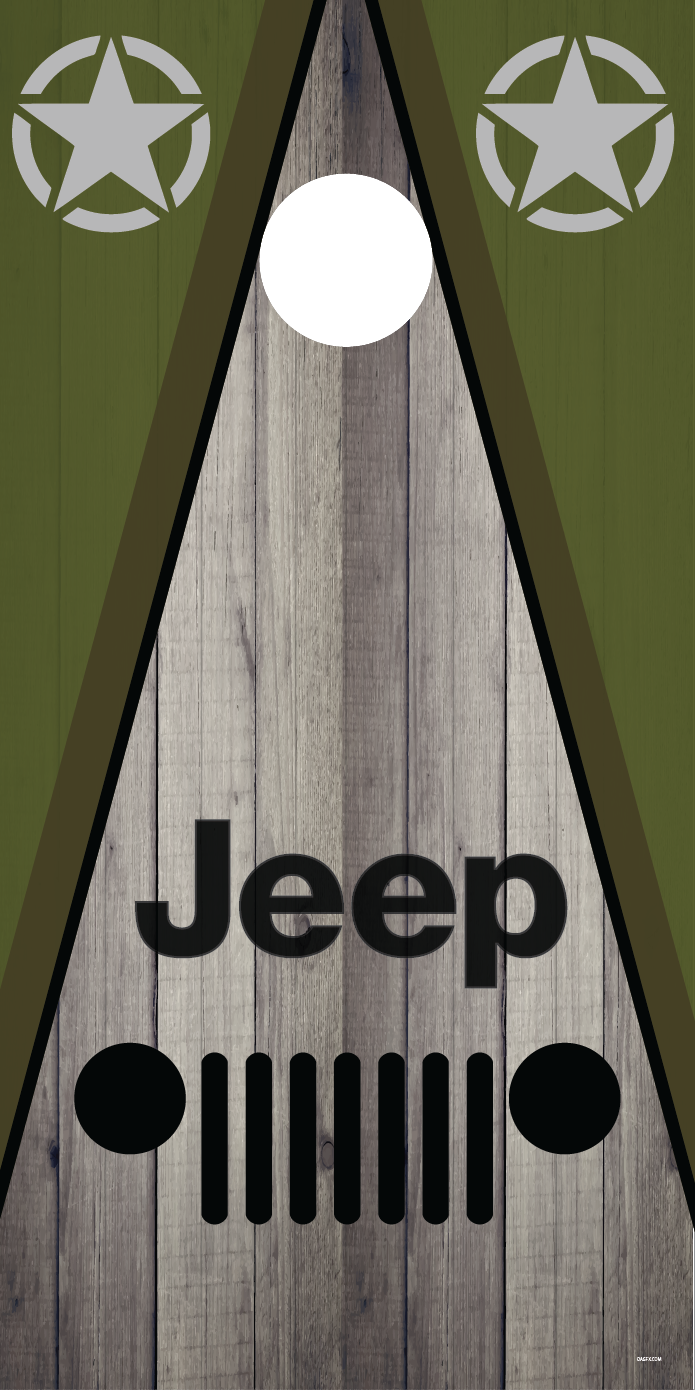 Jeep Cornhole Board Skins (Pair)