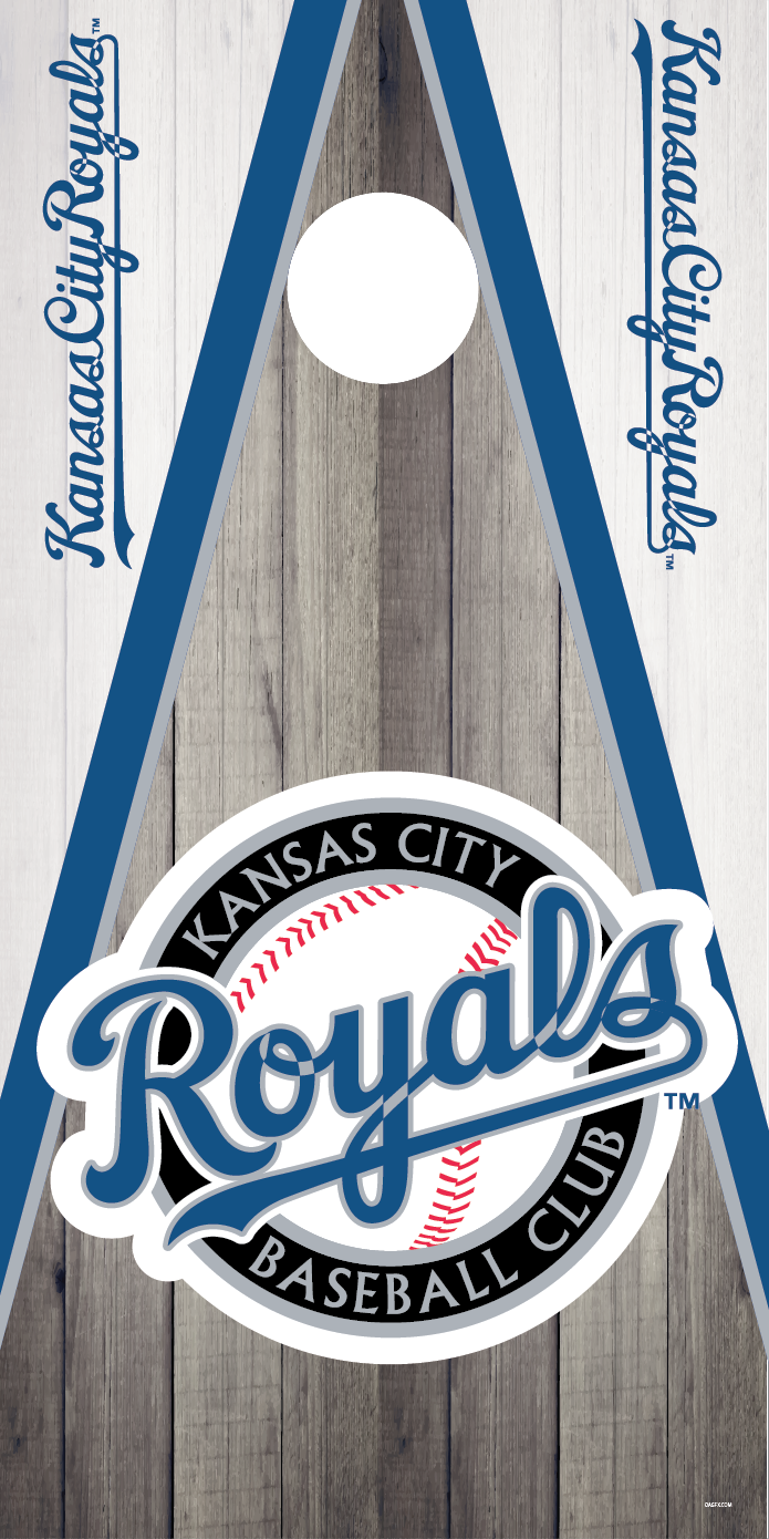Kansas City Royals Cornhole Board Skins (Pair)