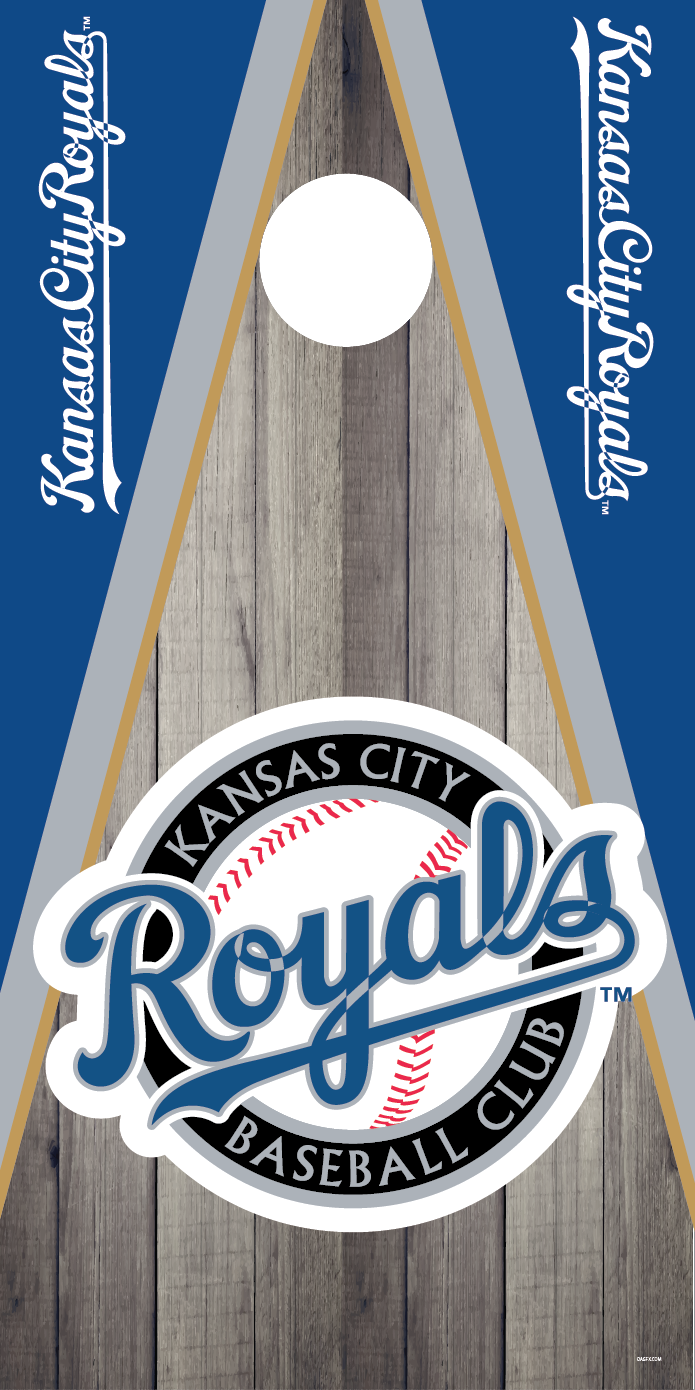 Kansas City Royals Cornhole Board Skins (Pair)