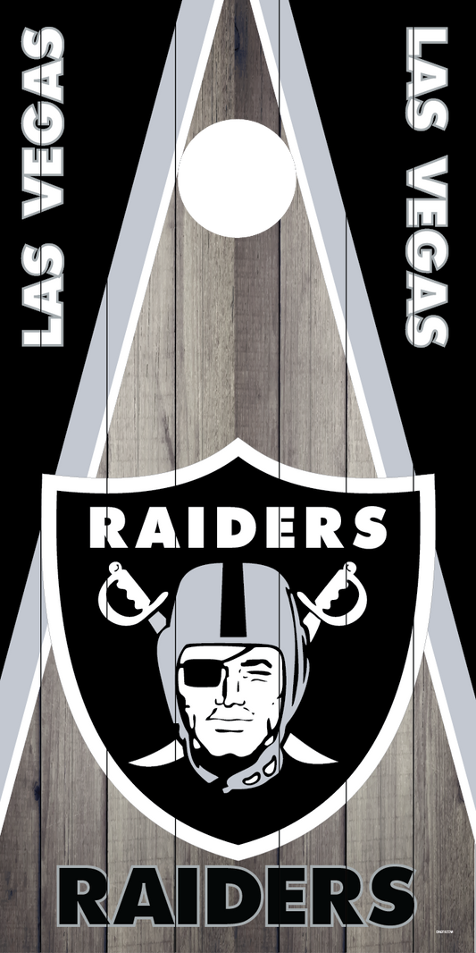 Las Vegas Raiders Cornhole Board Skins (Pair)