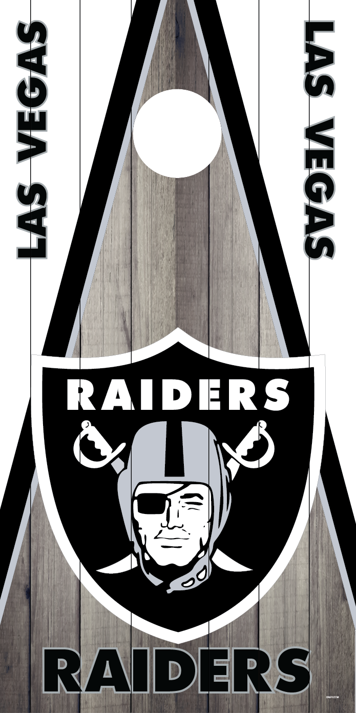 Las Vegas Raiders Cornhole Board Skins (Pair)
