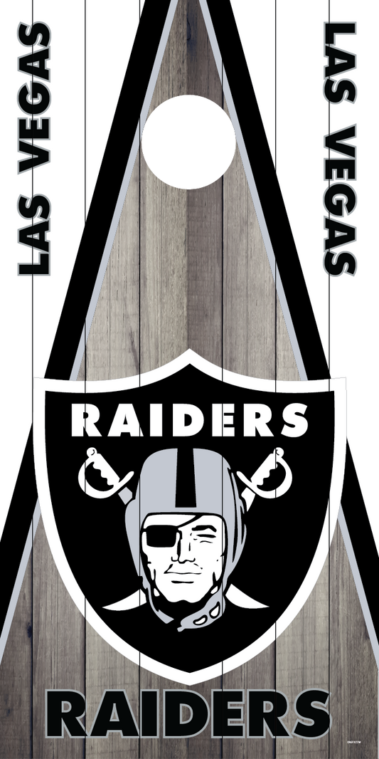 Las Vegas Raiders Cornhole Board Skins (Pair)