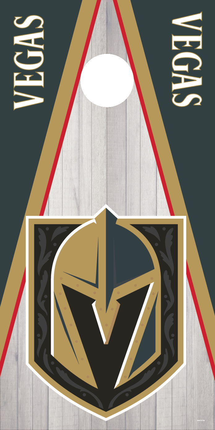 Vegas Golden Knights Cornhole Board Skins (Pair)