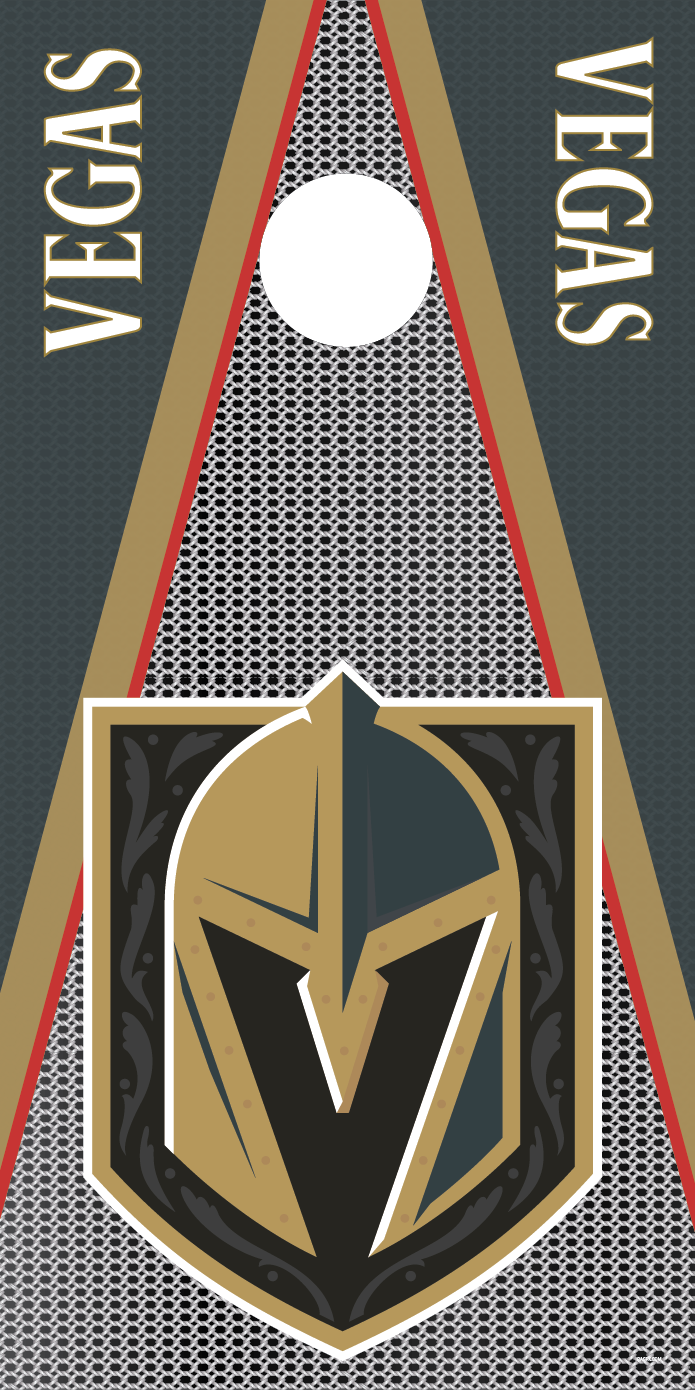 Vegas Golden Knights Cornhole Board Skins (Pair)