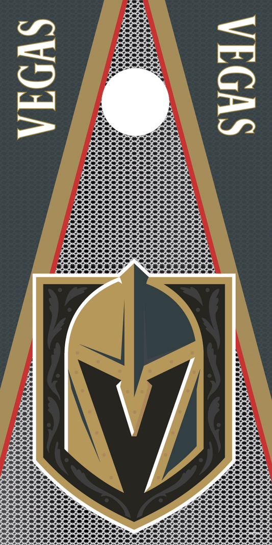 Vegas Golden Knights Cornhole Board Skins (Pair)