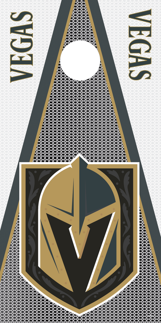 Vegas Golden Knights Cornhole Board Skins (Pair)