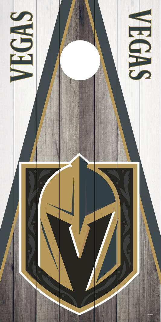 Vegas Golden Knights Cornhole Board Skins (Pair)