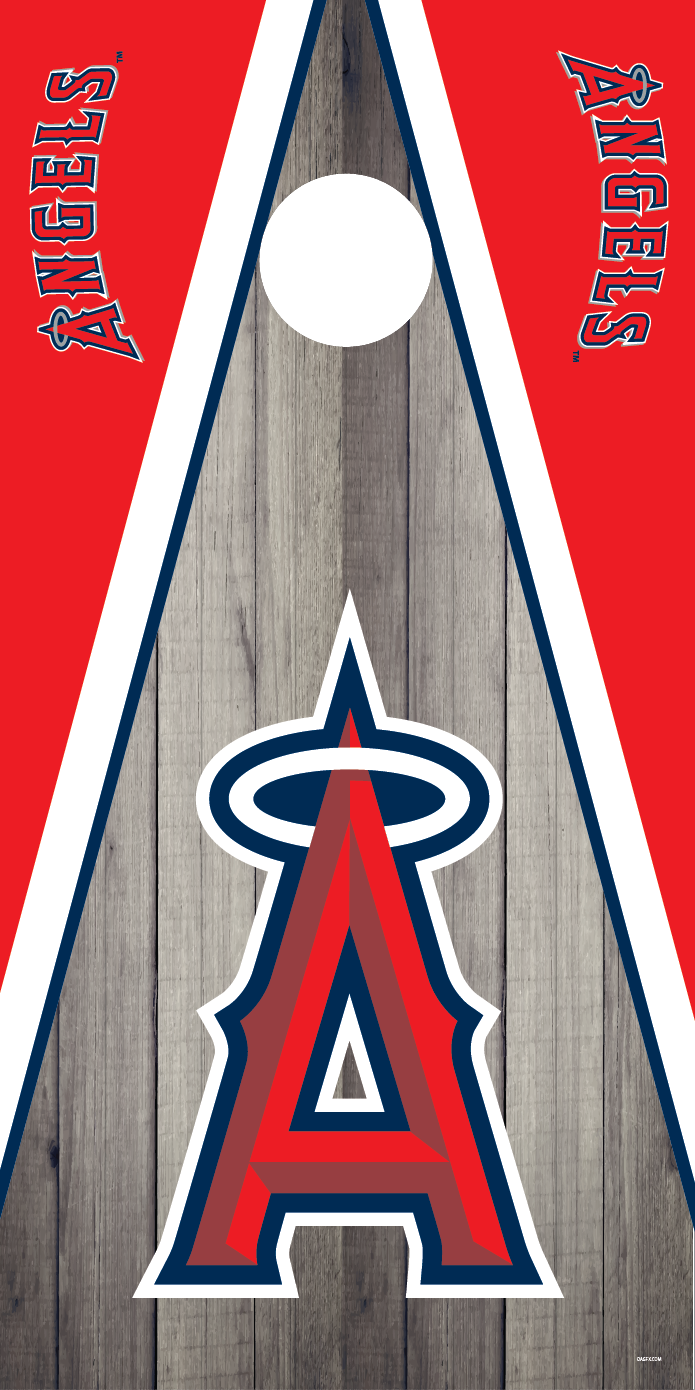 Los Angeles Angels Cornhole Board Skins (Pair)