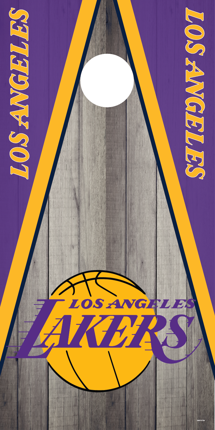 Los Angeles Lakers Cornhole Board Skins (Pair)