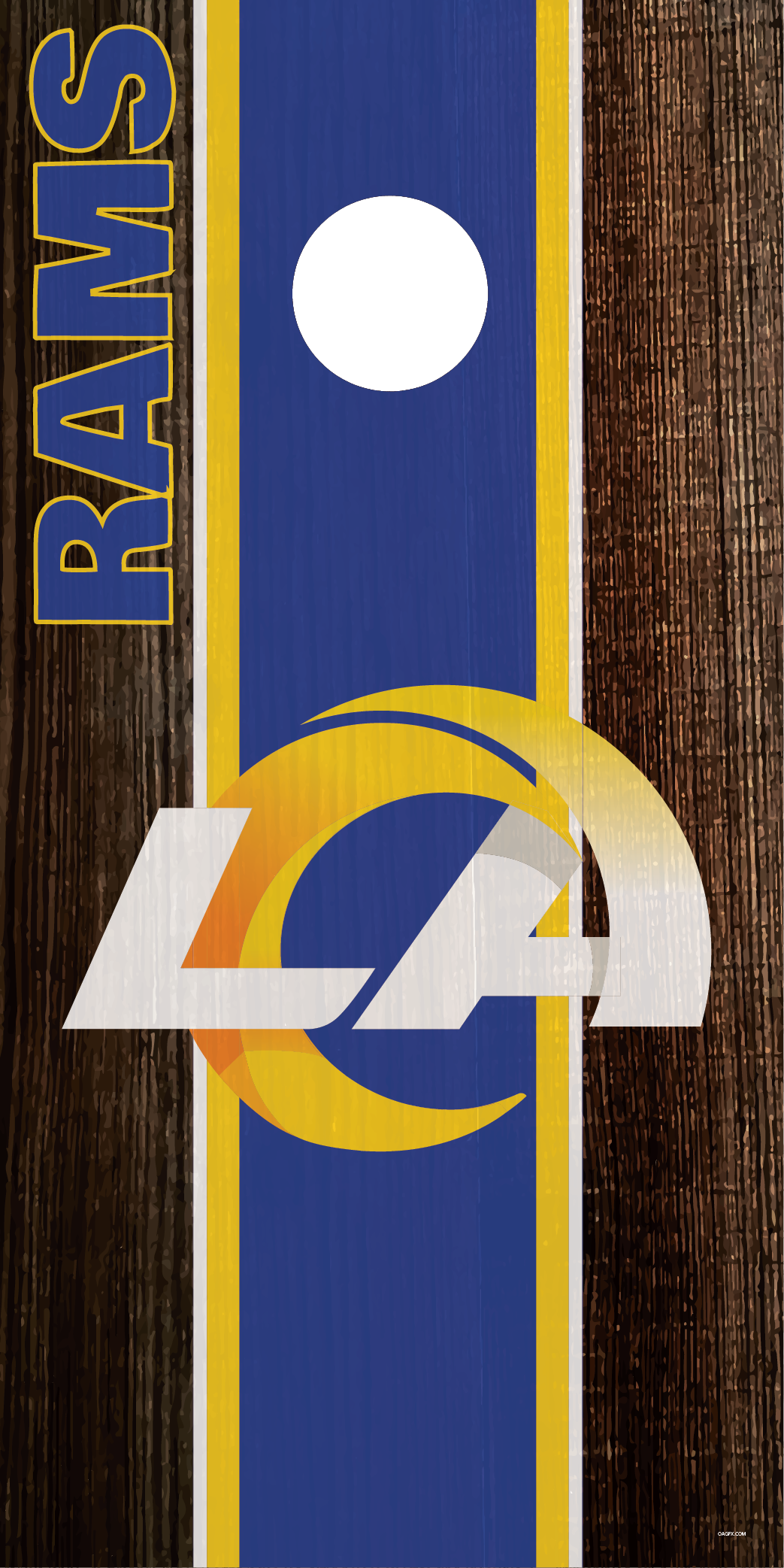 Los Angeles Rams Cornhole Board Skins (Pair)