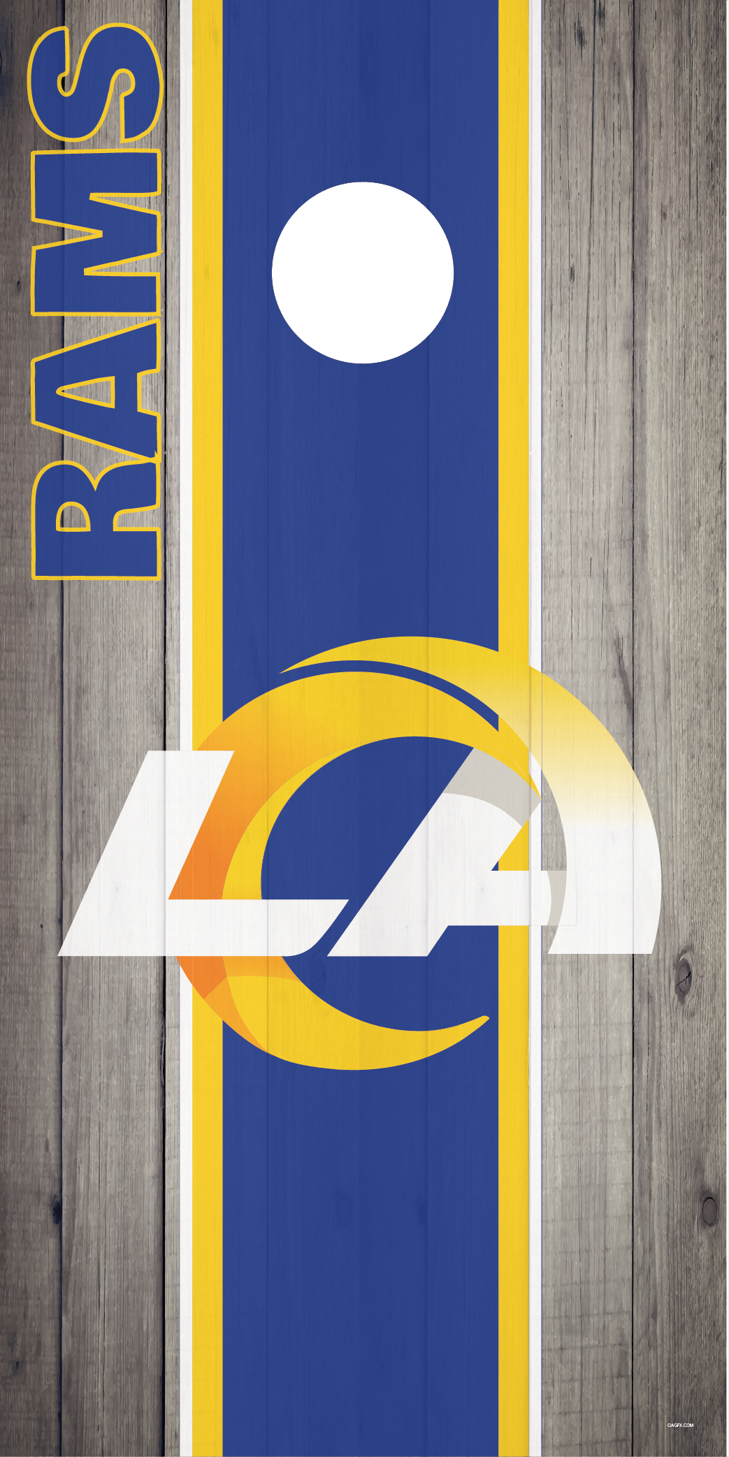 Los Angeles Rams Cornhole Board Skins (Pair)