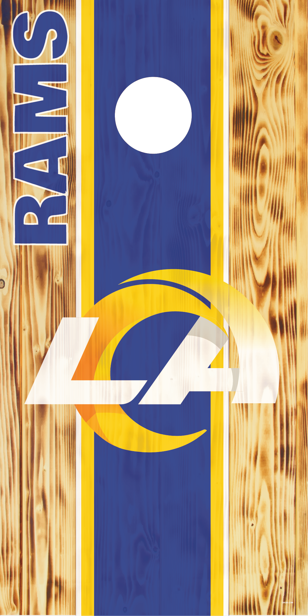 Los Angeles Rams Cornhole Board Skins (Pair)