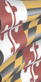 Maryland Flag Cornhole Board Skins (Pair)
