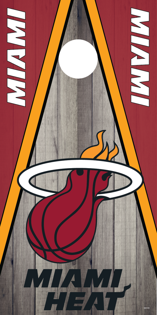 Miami Heat Cornhole Board Skins (Pair)