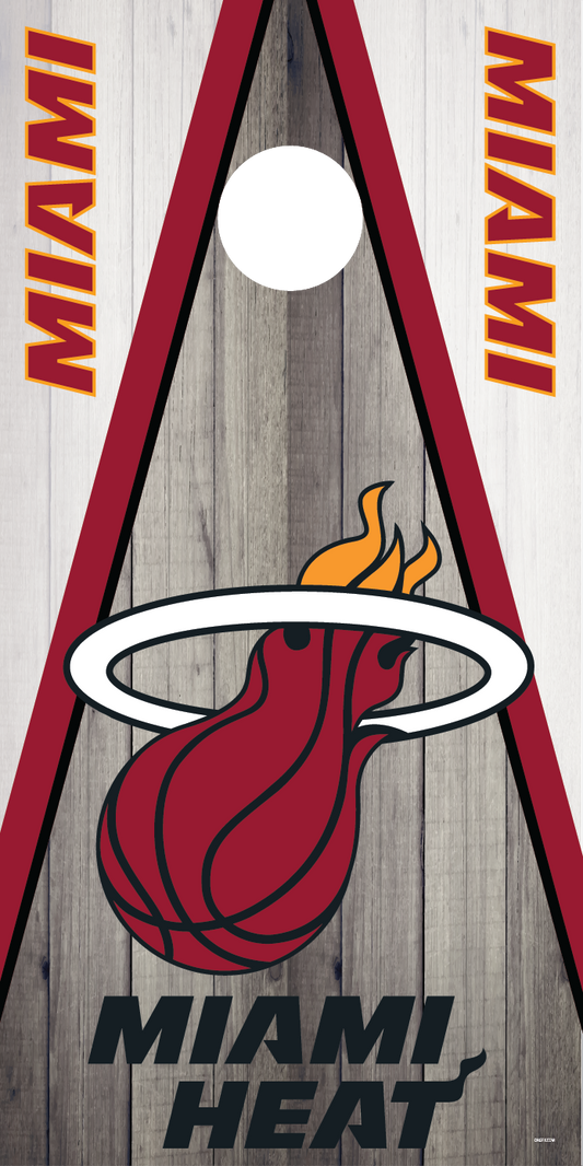 Miami Heat Cornhole Board Skins (Pair)