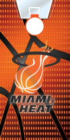 Miami Heat Cornhole Board Skins (Pair)