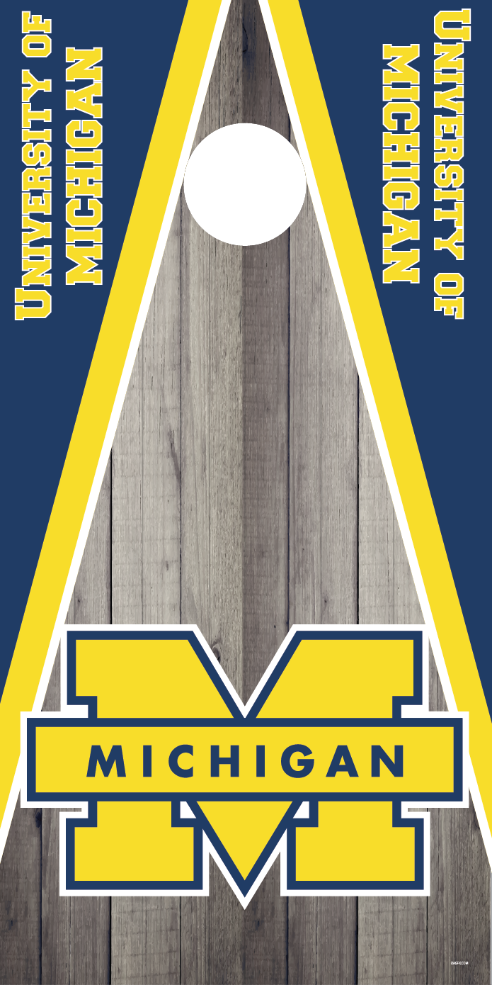 University of Michigan Cornhole Board Skins (Pair)