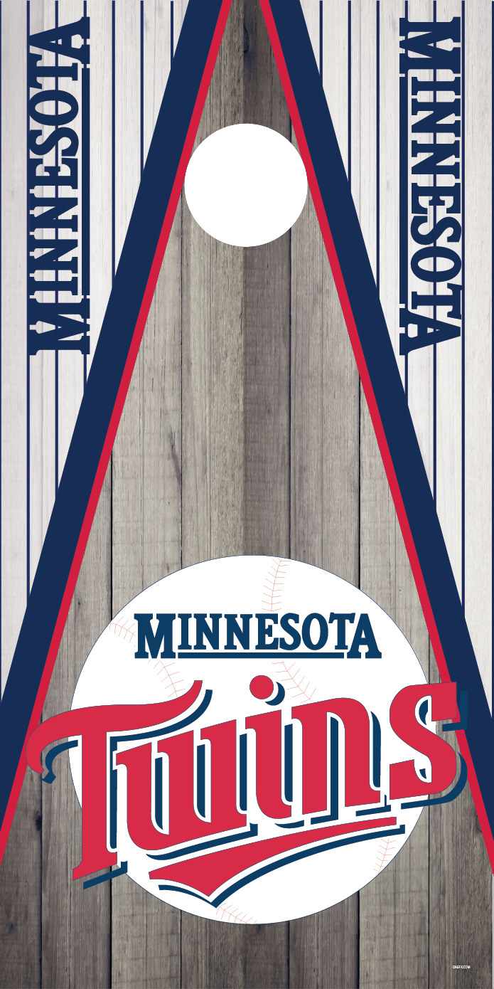 Minnesota Twins Cornhole Board Skins (Pair)
