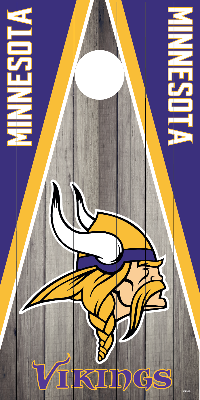Minnesota Vikings Cornhole Board Skins (Pair)