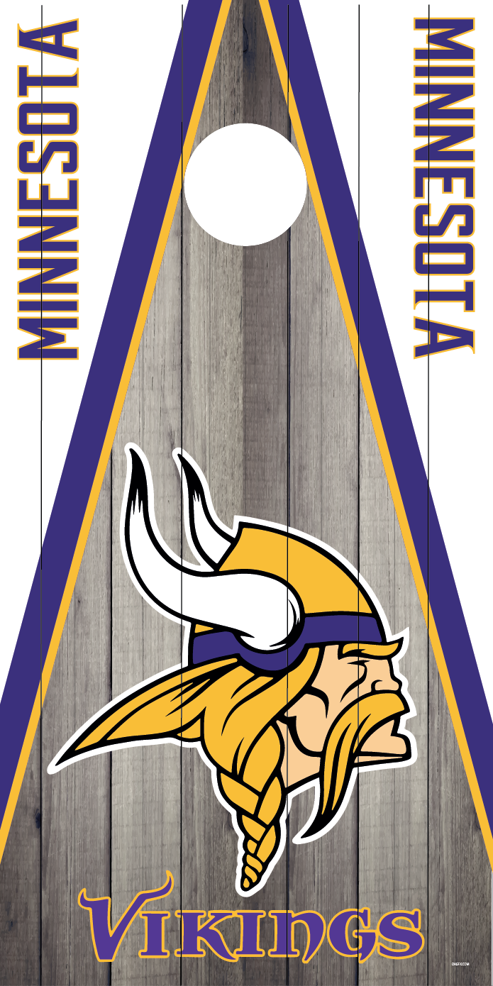 Minnesota Vikings Cornhole Board Skins (Pair)