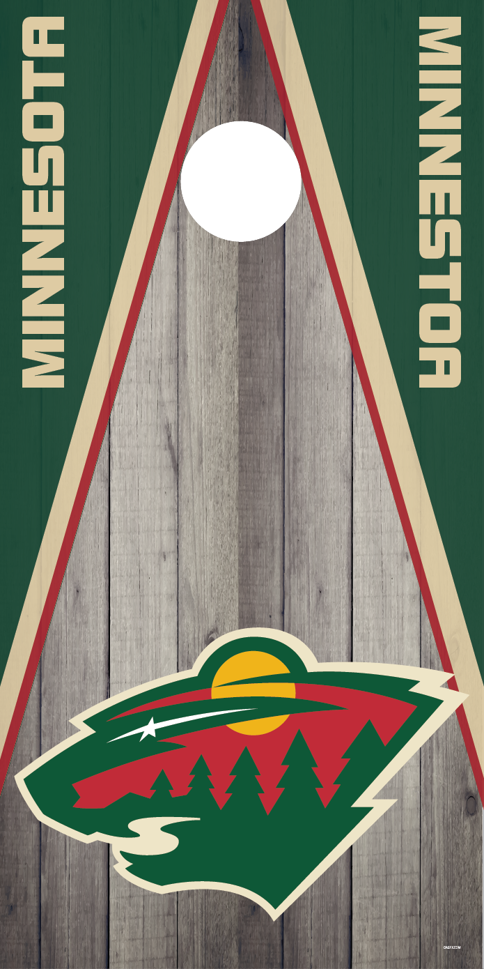 Minnesota Wild Cornhole Board Skins (Pair)
