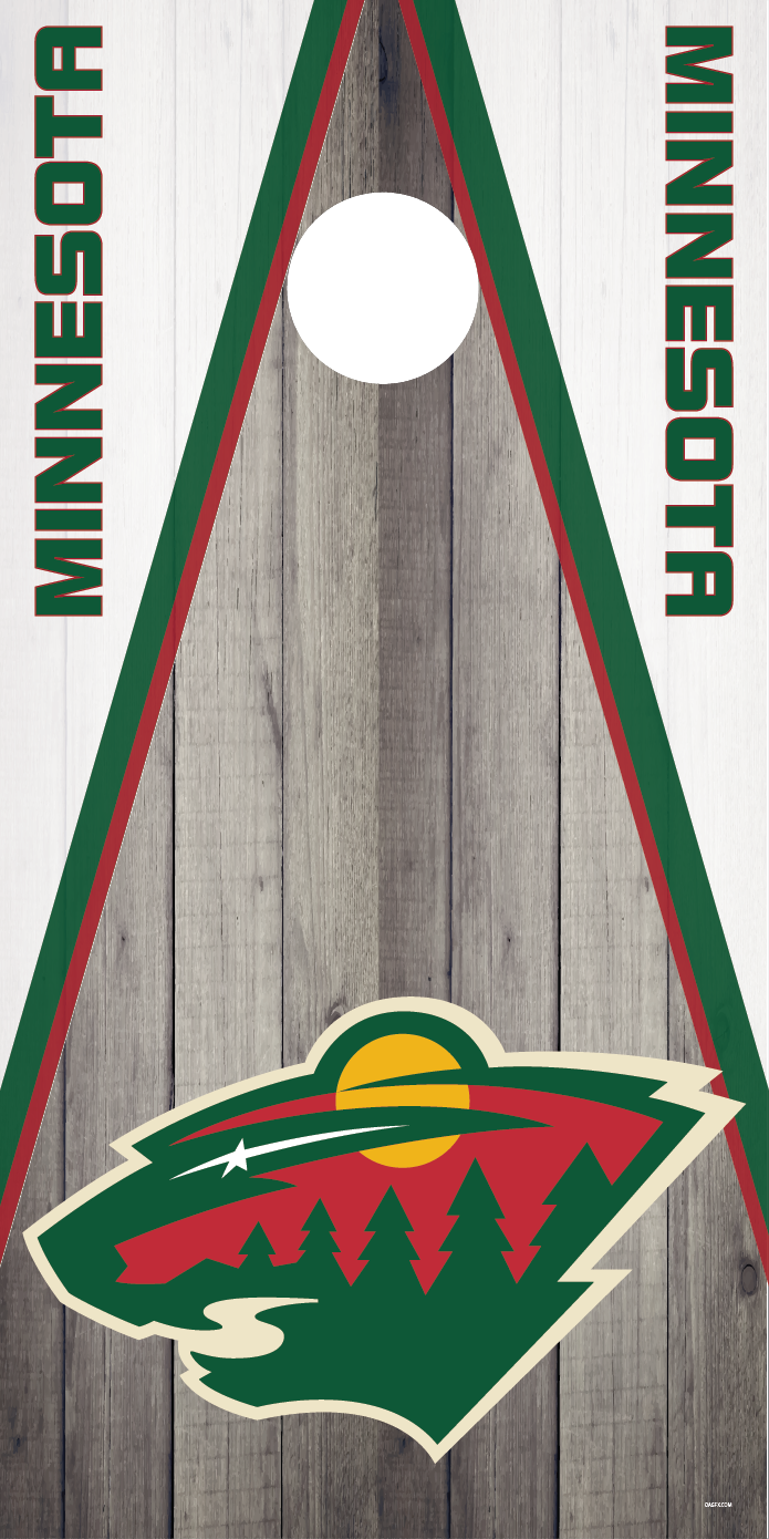 Minnesota Wild Cornhole Board Skins (Pair)