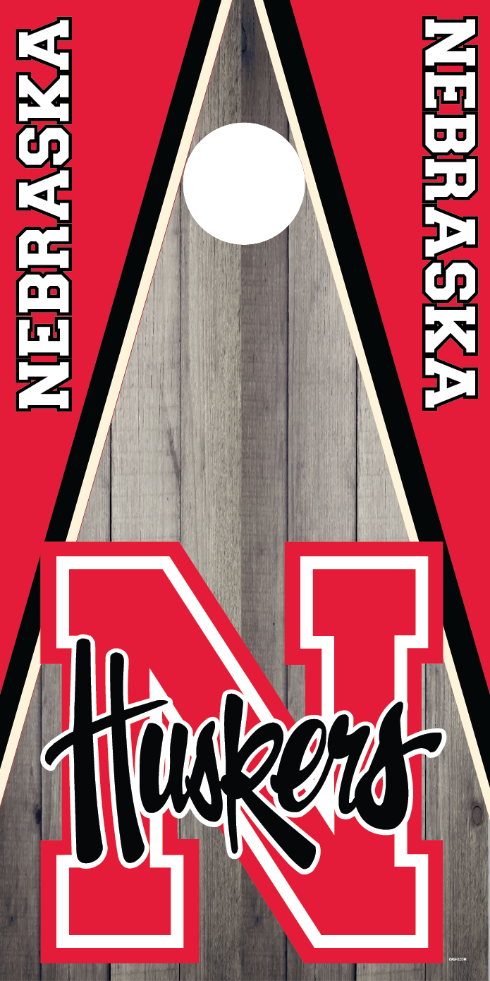 Nebraska Cornhuskers Cornhole Board Skins (Pair)