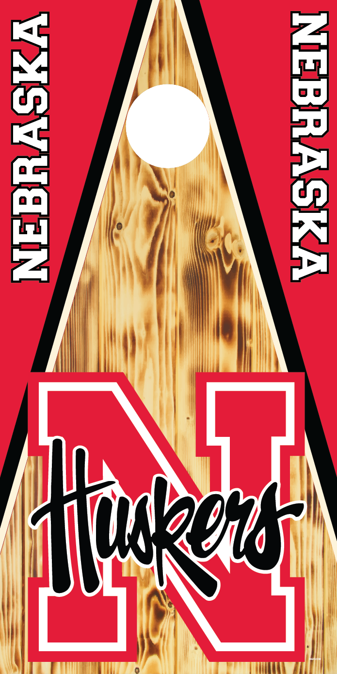 Nebraska Cornhuskers Cornhole Board Skins (Pair)