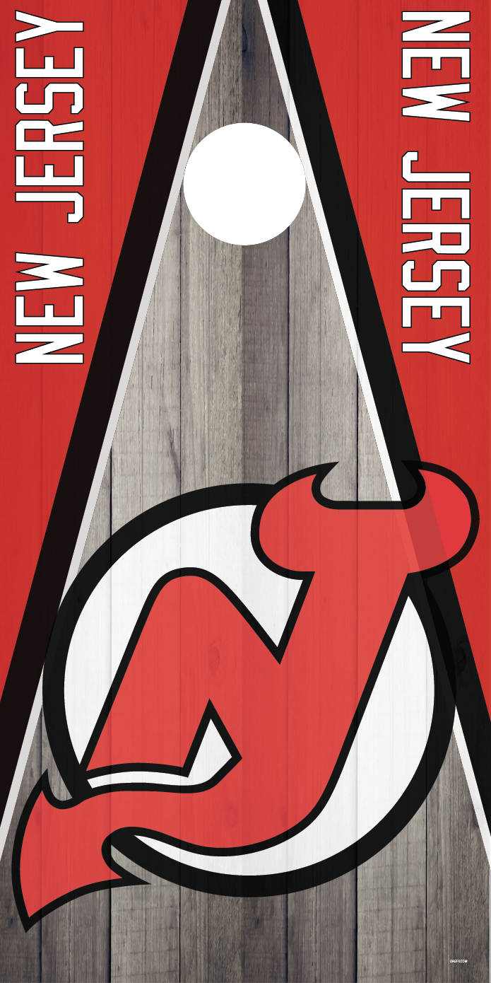 New Jersey Devils Cornhole Board Skins (Pair)