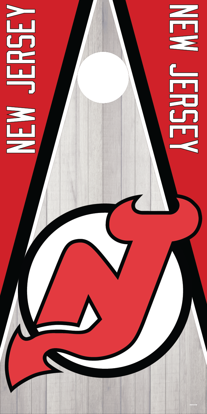 New Jersey Devils Cornhole Board Skins (Pair)