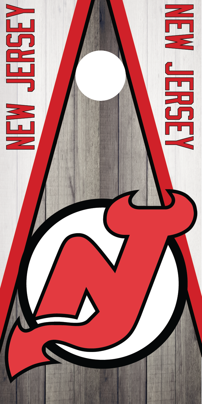 New Jersey Devils Cornhole Board Skins (Pair)