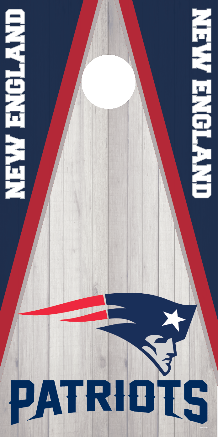 New England Patriots Cornhole Board Skins (Pair)