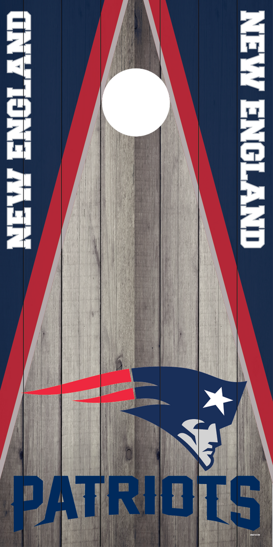 New England Patriots Cornhole Board Skins (Pair)