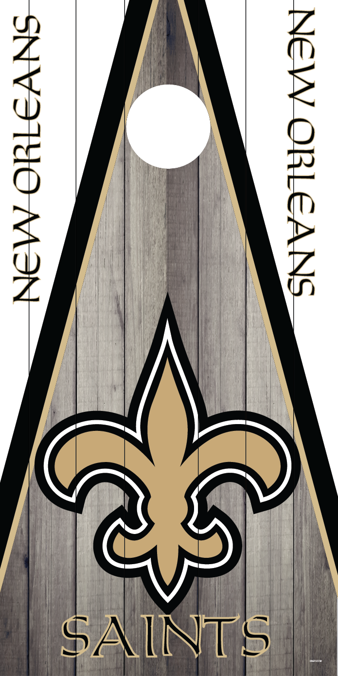 New Orleans Saints Cornhole Board Skins (Pair)