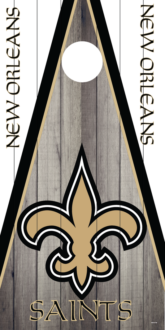 New Orleans Saints Cornhole Board Skins (Pair)