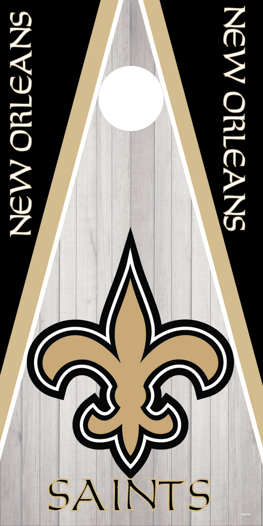 New Orleans Saints Cornhole Board Skins (Pair)