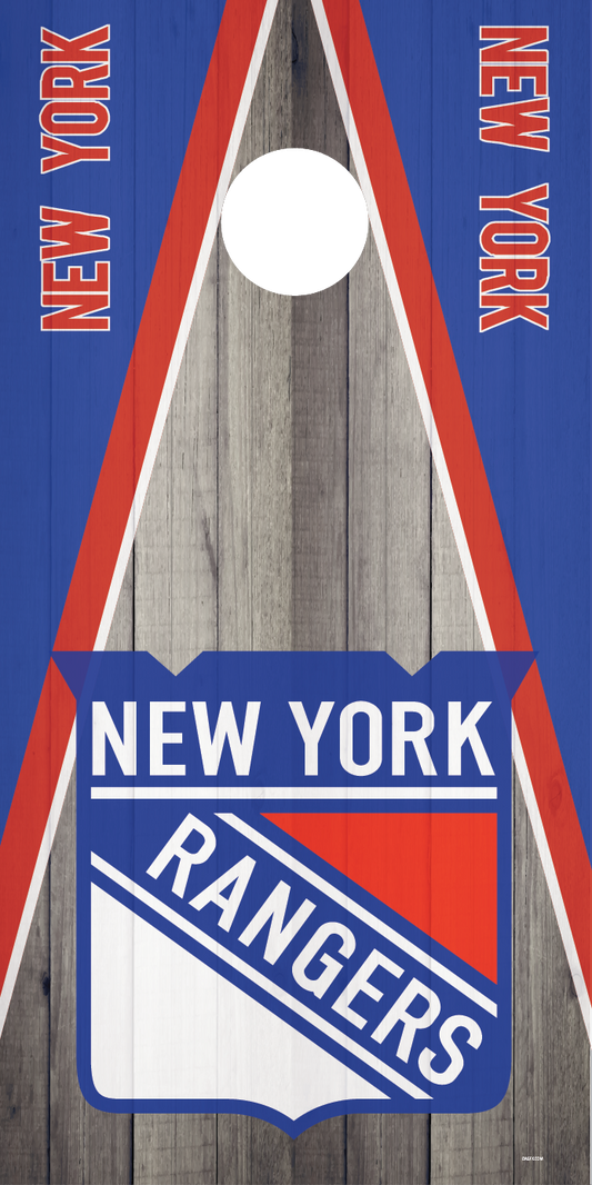 New York Rangers Cornhole Board Skins (Pair)