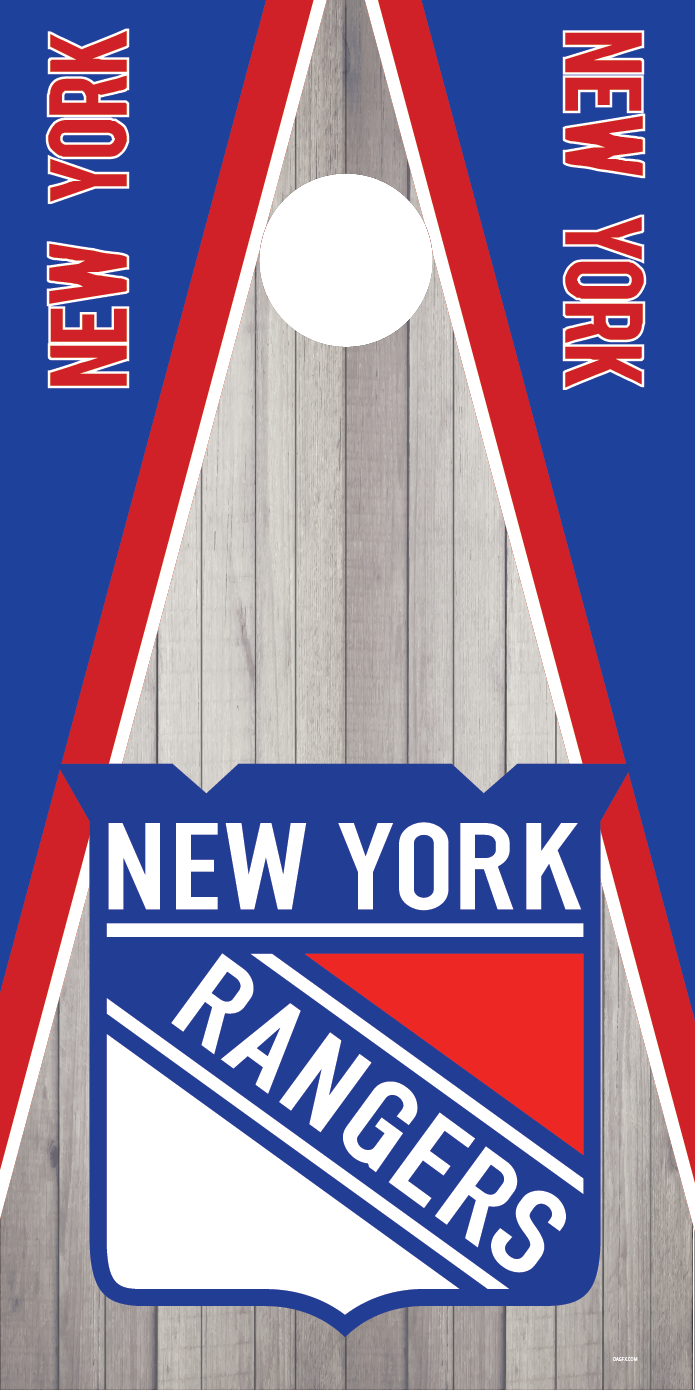 New York Rangers Cornhole Board Skins (Pair)