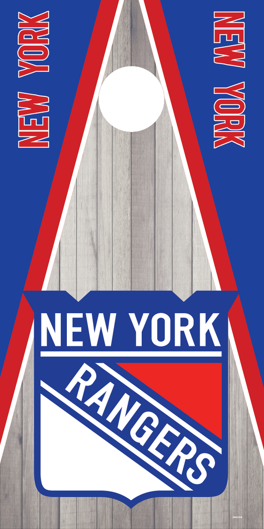 New York Rangers Cornhole Board Skins (Pair)