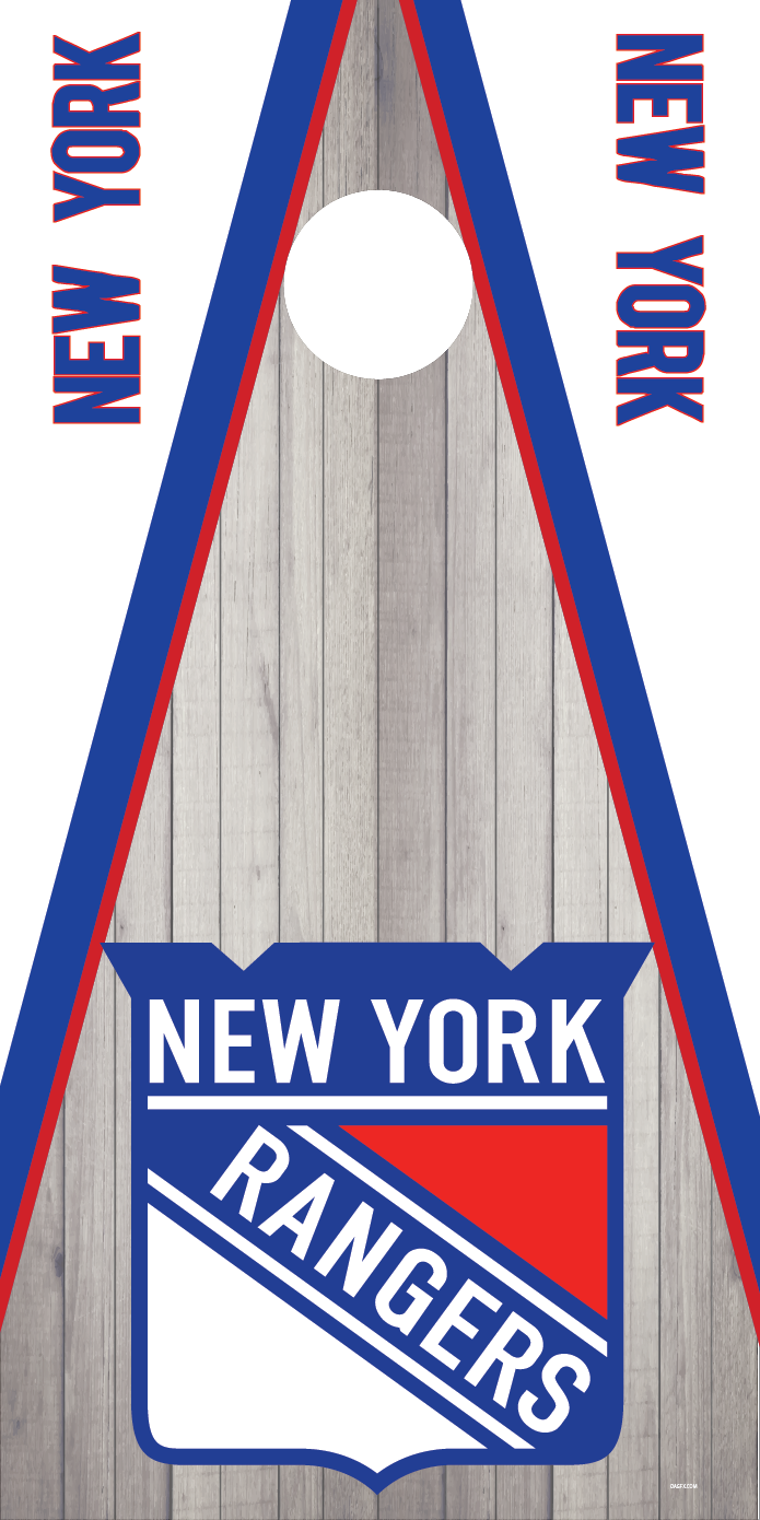New York Rangers Cornhole Board Skins (Pair)