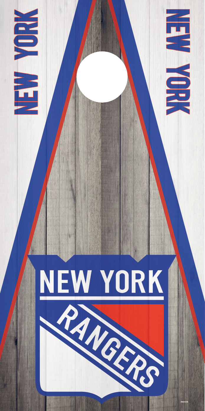 New York Rangers Cornhole Board Skins (Pair)