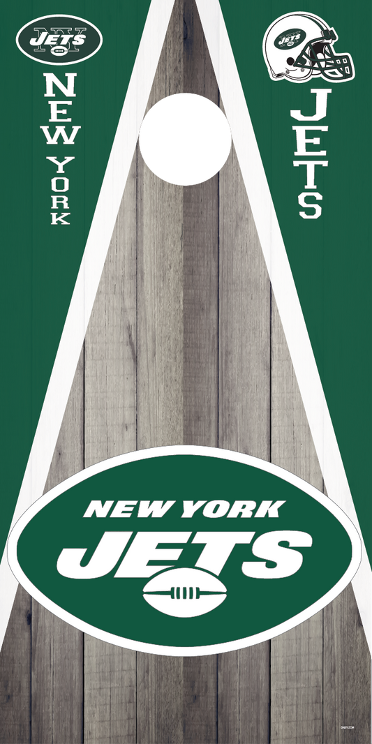 New York Jets Cornhole Board Skins (Pair)