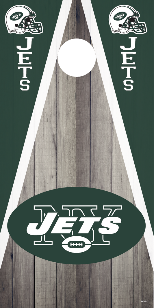 New York Jets Cornhole Board Skins (Pair)