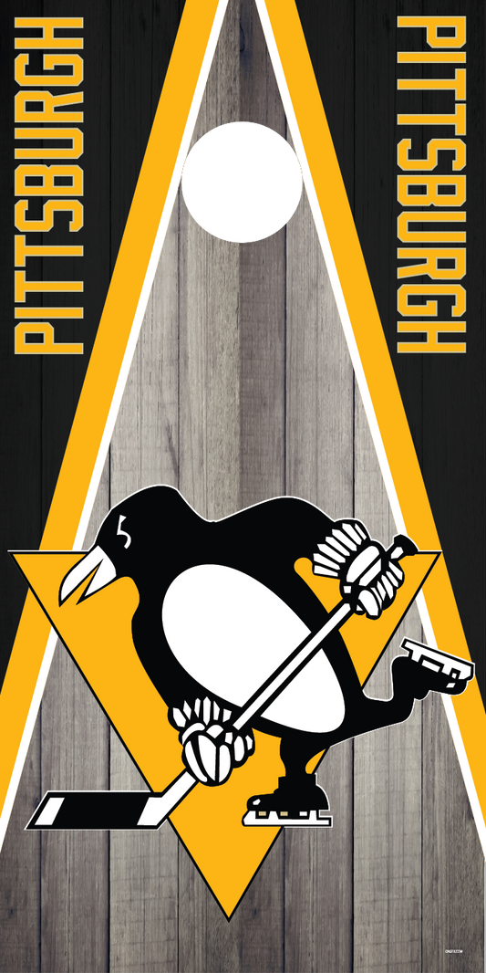 Pittsburgh Penguins Cornhole Board Skins (Pair)