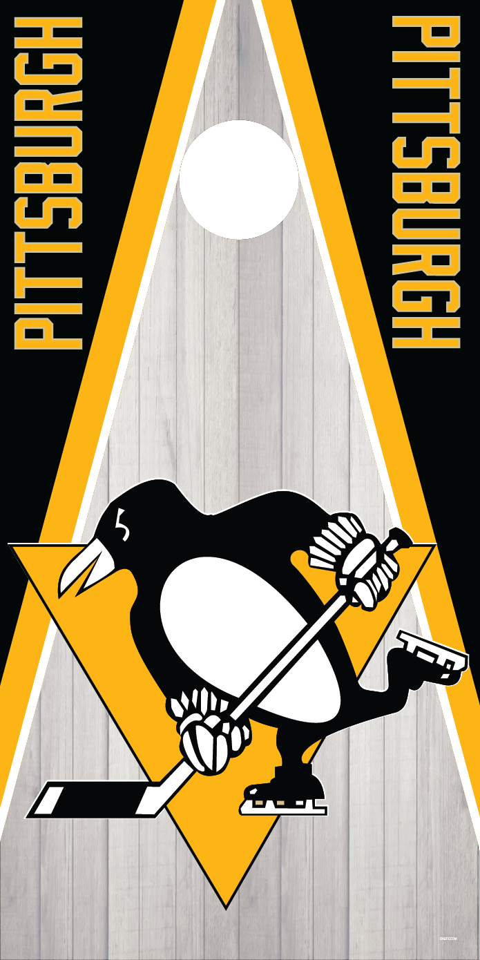 Pittsburgh Penguins Cornhole Board Skins (Pair)